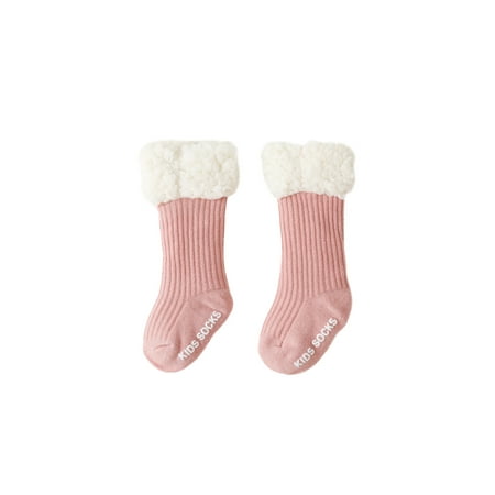 

Binpure Children’s Solid Color Lamb Wool Calf Length Socks 6 Months-5 Years