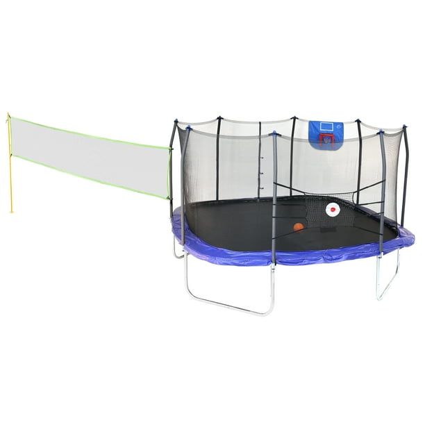 Skywalker Trampolines Square Sports Arena 13' Trampoline, Blue