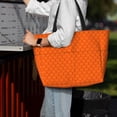 thumbnail image 7 of Balery Orange Scales Beach Travel Bag - Water-Resistant, Large Capacity Lightweight Tote with 7 Pockets for Women and Men - Perfect for Beach, Pool, Gym, and Travel, 7 of 7