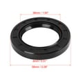 thumbnail image 2 of 38mm x 58mm x 8mm Black Nitrile Butadiene Rubber Cover Double Lip TC Oil Shaft Seal for Car Auto, 2 of 6