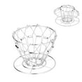 thumbnail image 3 of Coffee Filter Stand, 3-Holes Poratble Pour Over Coffee Filter Holder  For Drip Coffee Silver, 3 of 8