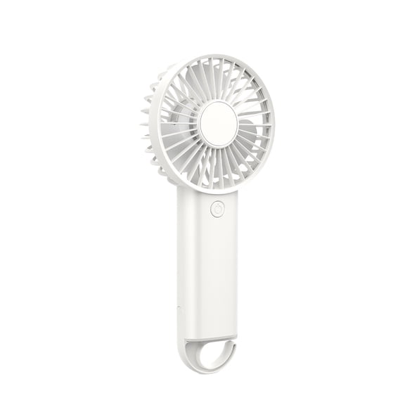 USB Rechargeable Handheld Fan, Portable Mini Fan with 400mAh Battery, 3 Speed Adjustable, Quiet Design, Ideal for Travel, Office, Outdoor Use with Hook for Easy Carry