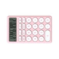 thumbnail image 2 of Calculadora de dibujos animados, calculadora de bolsillo pequeña, multifuncional, de mano, con pantalla grande, para escritorio, oficina, escuela, hogar, color rosa, 2 of 14