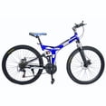 thumbnail image 2 of Bicicleta Montaña R26 Suspension CENTURFIT 21 Velocidades Plegable Azul, 2 of 5