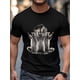 thumbnail image 4 of Men's T-Shirt,Short Sleeve Tee Shirt Casual Tops Cheering Little Raccoon Crew Neck T Shirts for Men, 4 of 8
