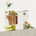 thumbnail image 1 of Sentmoon Bird Feeders for Outdoors Bird Feeder Squirrel Proof Automatic Feeder Husk Separation No Blowing Shells Splashes Proof Food Box Large Capacity Feeder Food Trough, 1 of 8