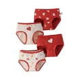 thumbnail image 1 of Akiihool Rubber Underwear for Potty Training Baby Girls Diaper Covers Ribbed Ruffle Solid Triangle Baby Girl Shorts Summer Toddler Underwear (Red,11-12 Years), 1 of 3