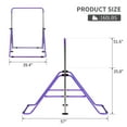 thumbnail image 6 of ZENOVA Gymnastics Bars for Home Exercise, Adjustable Height Gymnastic Equipment Horizontal Bar, Junior Monkey Bar Training for Kids (Violet), 6 of 8