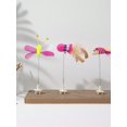 thumbnail image 5 of 1pc Cat Toy With Real Feathers & Chicken Feathers, No Scratching Board Included, 5 of 5