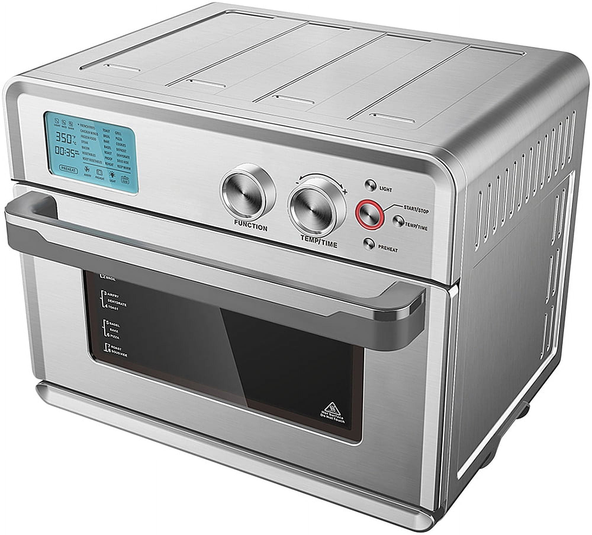  Emeril Everyday 360 Deluxe Air Fryer Oven, 15.1” x 19.3” x  10.4” with Accessory Pack, Silver : Home & Kitchen