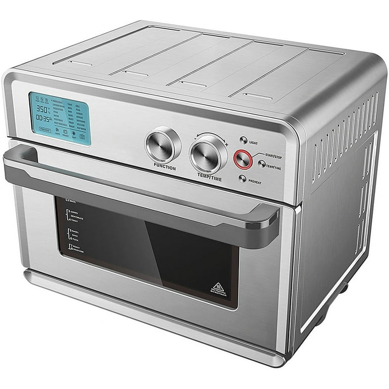 Emerald - 25 Liter Digital Air Fryer Oven - Silver