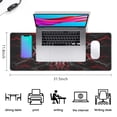 thumbnail image 5 of Black Bottom White Red Gray LinesLine Theme&nbsp;desk Mouse Padwaterproofwashable&nbsp;for Office Home Work GamingmousepadsRubber Base Mousepad with Stitched Edges 31.5x11.8inches, 5 of 7
