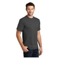 thumbnail image 4 of Port & Company Men's Classic Fit Tall Essential Cotton T-Shirt Charcoal 3X-Large Tall, 4 of 6