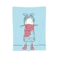 thumbnail image 1 of Super Soft Anti-Pilling Flannel Bed Blankets, Winter Lovely Girl Cozy Fluffy Warm All Seasons Throw Blanket for Sofa Bedding, 50"x40", 1 of 8
