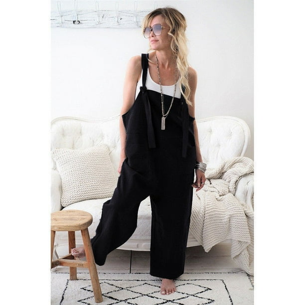 Black overalls best sale walmart