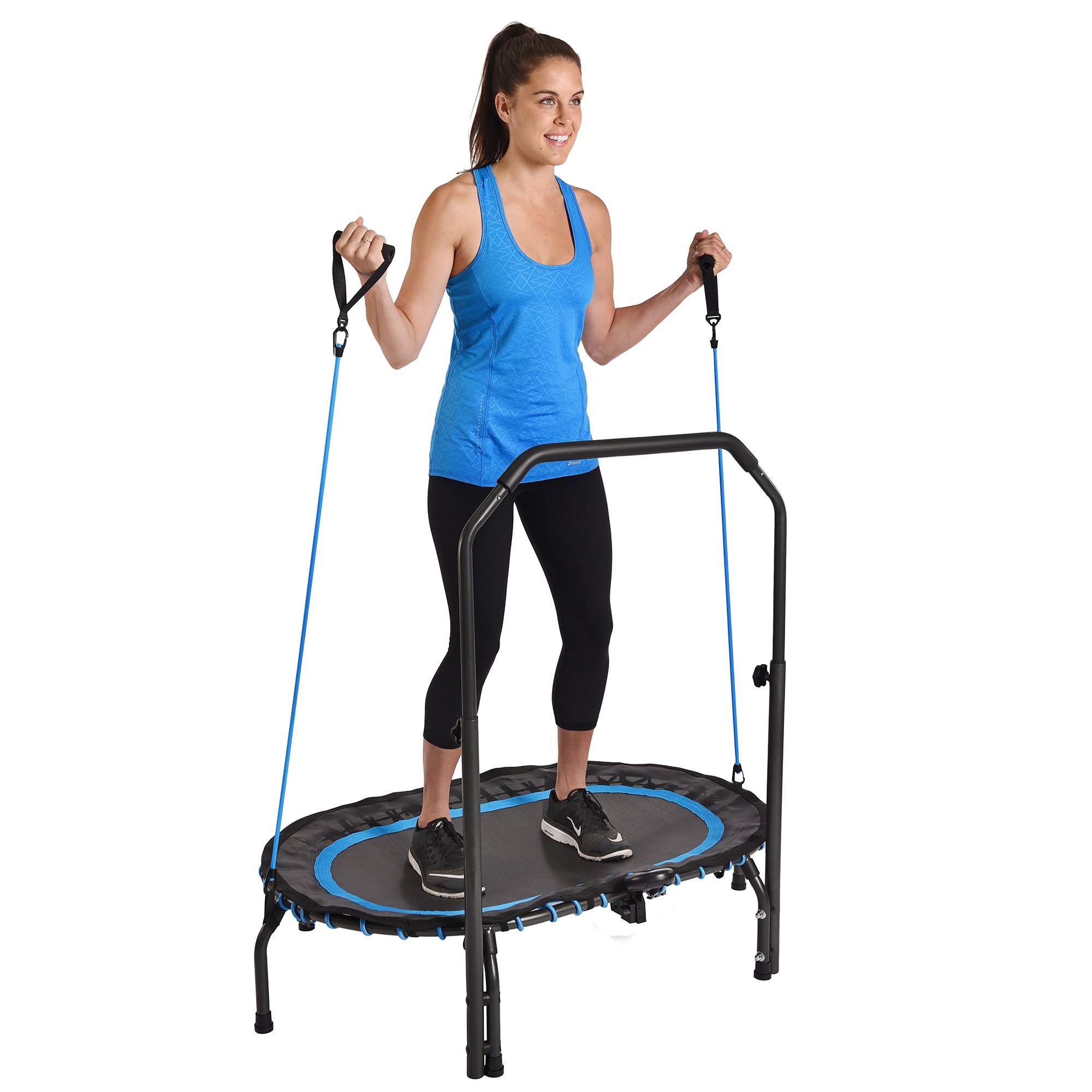 Stamina InTone Oval Fitness Rebounder Trampoline for Cardio with Handlebars - image 2 of 9