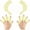 Yellow, variant on Silicone Swimming Gloves for Men & Women - Webbed Swim Gloves for Resistance Training, Aquatic Fitness, Snorkeling & Pool Exercise - Enhanced Grip & Strength Training