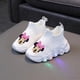 thumbnail image 2 of Dibujos animados de Disney Led luminoso Minnie Mouse niños niña zapatos antideslizantes suela blanda zapatos deportivos Casual bebé niños zapatos zapatillas para correr 30-plantilla 18cm Gao Jinjia LED, 2 of 2