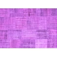 thumbnail image 1 of Ahgly Company Indoor Rectangle Patchwork Purple Transitional Area Rugs, 3' x 5', 1 of 4