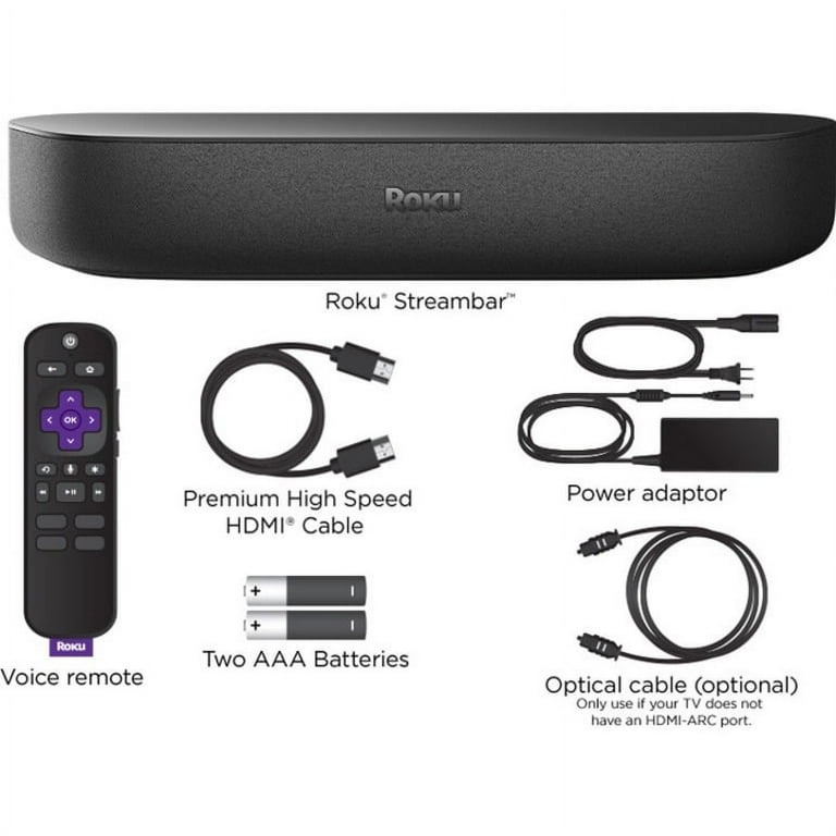 Roku 9102R Streambar with Built-in 4K and Bluetooth Streaming
