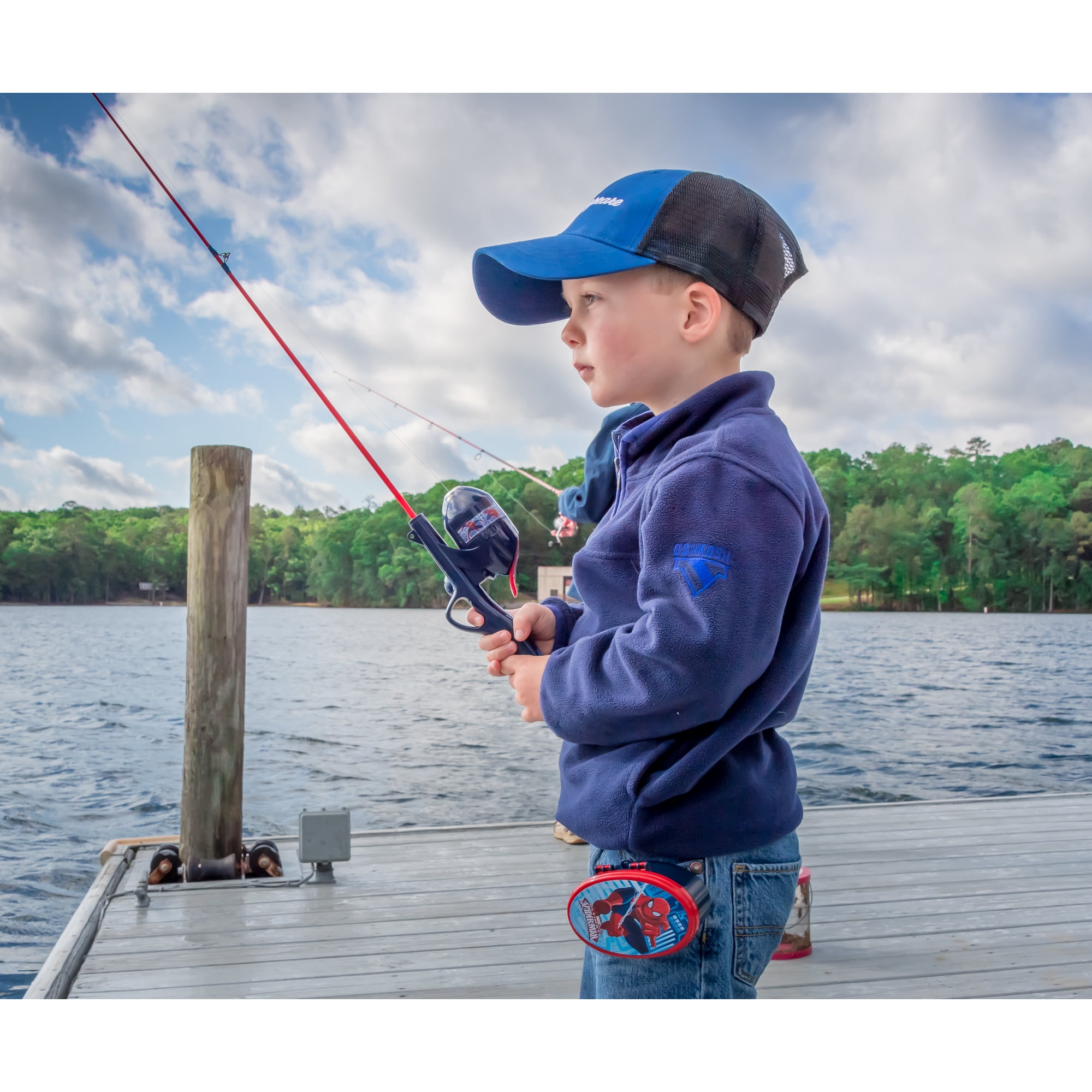 spiderman fishing pole