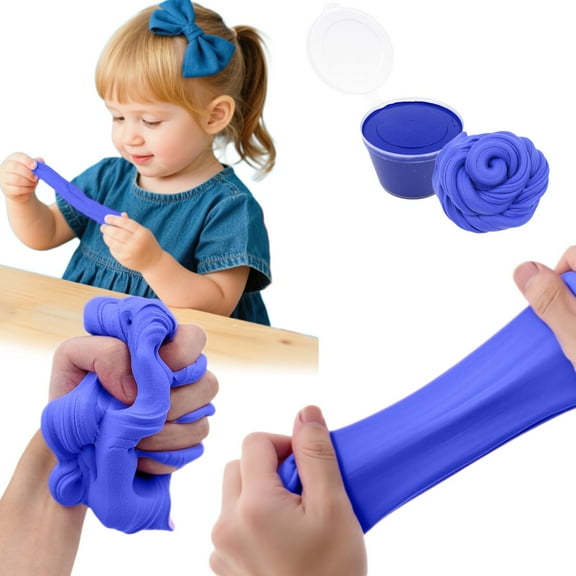 Swiftyle 1-3 Counts Thanksgiving Decorations Furry Cloud Butters Slimes Clays Toy Non Settling With Accessories DIY Noodles Stretchy Slimes For Creatives Crafts