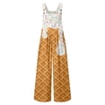 thumbnail image 4 of Toddler Kids Girls Boys Ice Cream Rompers Fashion Casual Loose Fit Long Sleeve Romper With Pockets And Ice Print Jumpsuit Cute Outfits 5-6 Years, 4 of 5