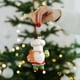 thumbnail image 1 of Adornos Navideños de Plástico para Árbol de Navidad | Adornos Navideños Rojos para Colgar En La Ventana | Colgantes de Plástico Ligeros E Irrompibles con Acabado Brillante | Diseños Festivos de Oso d, 1 of 6