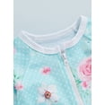 thumbnail image 5 of Bagilaanoe 6M-4T Baby Girl One Piece Swimsuits Kids Zipper Rush Guard Swimshirts Quick Dry Long Sleeve Swim Shirt Toddler Swimwear Bathing Suit Ruffled Beachwear, 5 of 8