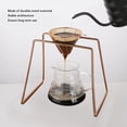 thumbnail image 3 of Metal Cup Holder Clear Stand Glass Coffee Pour Over Coffee Station Coffee Dripper Holder,Pour Over Coffee Station Drip Coffee Pour Over Coffee Dripper Stand for Coffee, 3 of 8