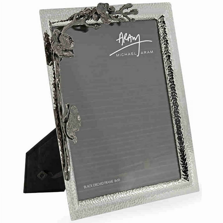 Michael Aram Black Orchid Picture Frame 8 X 10 Inches - Polished Finish Wall Or Tabletop Frame