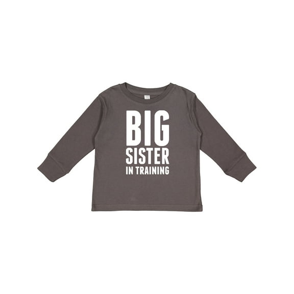 Inktastic Big Sister in Training Girls Long Sleeve Toddler T-Shirt
