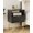 Black, variant on Nightstand with One Drawer, Stripe Night Stand and Frame