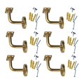 thumbnail image 3 of TISHITA 6Pcs Banister Support Stairs Hand Rail Brackets with Screws Office Outdoor Indoor Stairways Handrail Staircase Fixed Handrail 6 cmx8 cm, 3 of 8