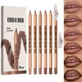 thumbnail image 2 of potrochi Lip Liner Set for Women, Long-Lasting Lip Makeup Kit with 6 Colors Lipliner & Sharpener for Define and Sculpt the Lip, Smooth, Non-Smudge, Natural Look, B, 2 of 3