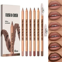 Matte Lip Liner Set, Long-Lasting Lip Makeup Kit, High Pigmentation Lipliner with Sharpener, Slim Soft Texture, Safe Non-Irritating formula, Versatile Use for Lips and Eyes