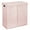 Pink/White, variant on mDesign Divided Laundry Hamper Basket with Lid, Chrome Handles - Charcoal/Black