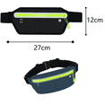 thumbnail image 2 of Riñonera ultrafina para correr, riñonera ligera e impermeable para gimnasio, viajes y actividades al aire libre, 2 of 5