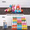 thumbnail image 2 of 6-Tier Acrylic Paint Storage Box, 24-Slot Paint Brush Holder, 2 of 5