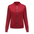 thumbnail image 2 of Pompotops Fashion Women Zipper Animal Solid Cardigan Jacket Autumn Pocket Coat Blouse, 2 of 5