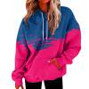thumbnail image 1 of Hauts à Manches Longues pour Femmes Chemises Décontractées à Capuche Pull Col Rond Tops, 1 of 5