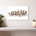 thumbnail image 2 of Elephant Stock 8 Horses Wall Art - Horizontal Canvas Wall Art - Living Room Wall Decor - Animal Canvas - White And Gray Decor - 12" x 8", 2 of 8