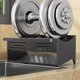 thumbnail image 4 of Organizador de esponja para fregadero de cocina con bandeja de drenaje automático | Soporte de plástico gris para esponjas y cepillos | Barra para toallas, antideslizante, fácil de limpiar |, 4 of 8