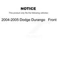 thumbnail image 2 of Transit Auto Front Hub Bearing Assembly Coated Drilled Slotted Disc Brake Rotors and Ceramic Pads Kit for Car 2004-2005 Dodge Durango KBB-103256, 2 of 11