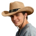 thumbnail image 5 of Chapeau de Cowboy Classique Western pour Extérieur et Usage Saisonnier Polyvalent pour la Mode Quotidienne, 5 of 5