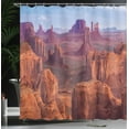 thumbnail image 4 of Ambesonne Nature Shower Curtain, South American Scenery, 69"Wx84"L, Brown Blue, 4 of 5