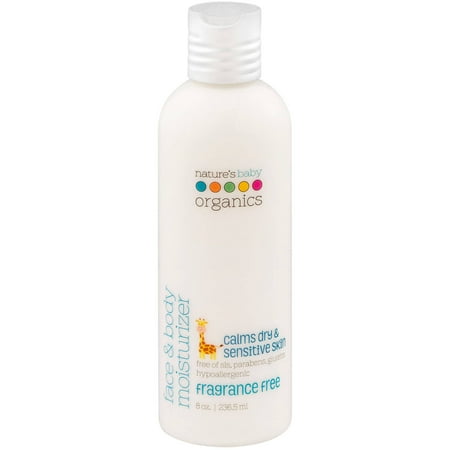 Nature's Baby Organics Face & Body Moisturizer Fragrance Free, 8.0 OZ