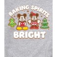 thumbnail image 3 of Disney - Baking Spirits Bright Mickey And Minnie - Men's Crew Fleece Sweatshirt Sweatshirt, 3 of 5