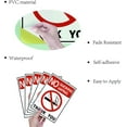 thumbnail image 3 of Waterproof PVC Warning Sign Stickers Rectangle Sign Pattern 25x17.5cm, 3 of 7