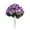 Purple, variant on Artificial Pansy Flower Silk Bouquet Faux Pansies Outdoor UV Resistant Realistic Floral Decor for Home Garden Patio Window Box White